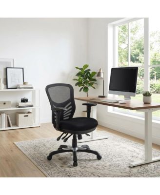 Breathable Mesh Mid-Back Ergonomic Office Chair with Adjustable Arms