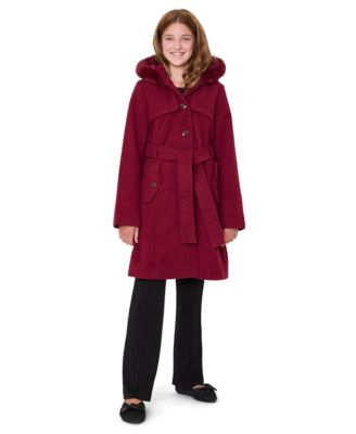 S Rothschild Girls' 6-16 Long-Sleeve Belted Trench Coat