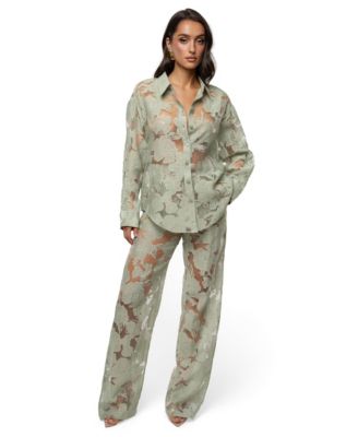 Women's Organza Floral Pant