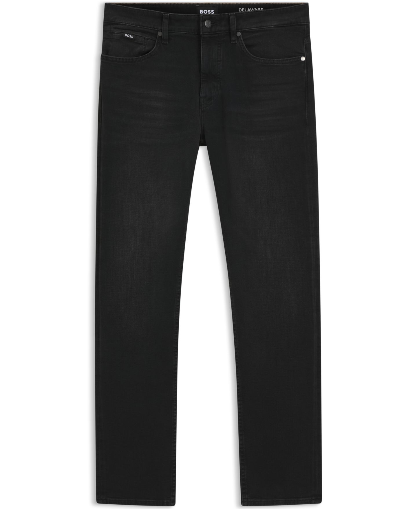 Мужские джинсы Hugo Boss Delaware Stretch Slim-Fit, цвет: Тёмный серый — фото 3