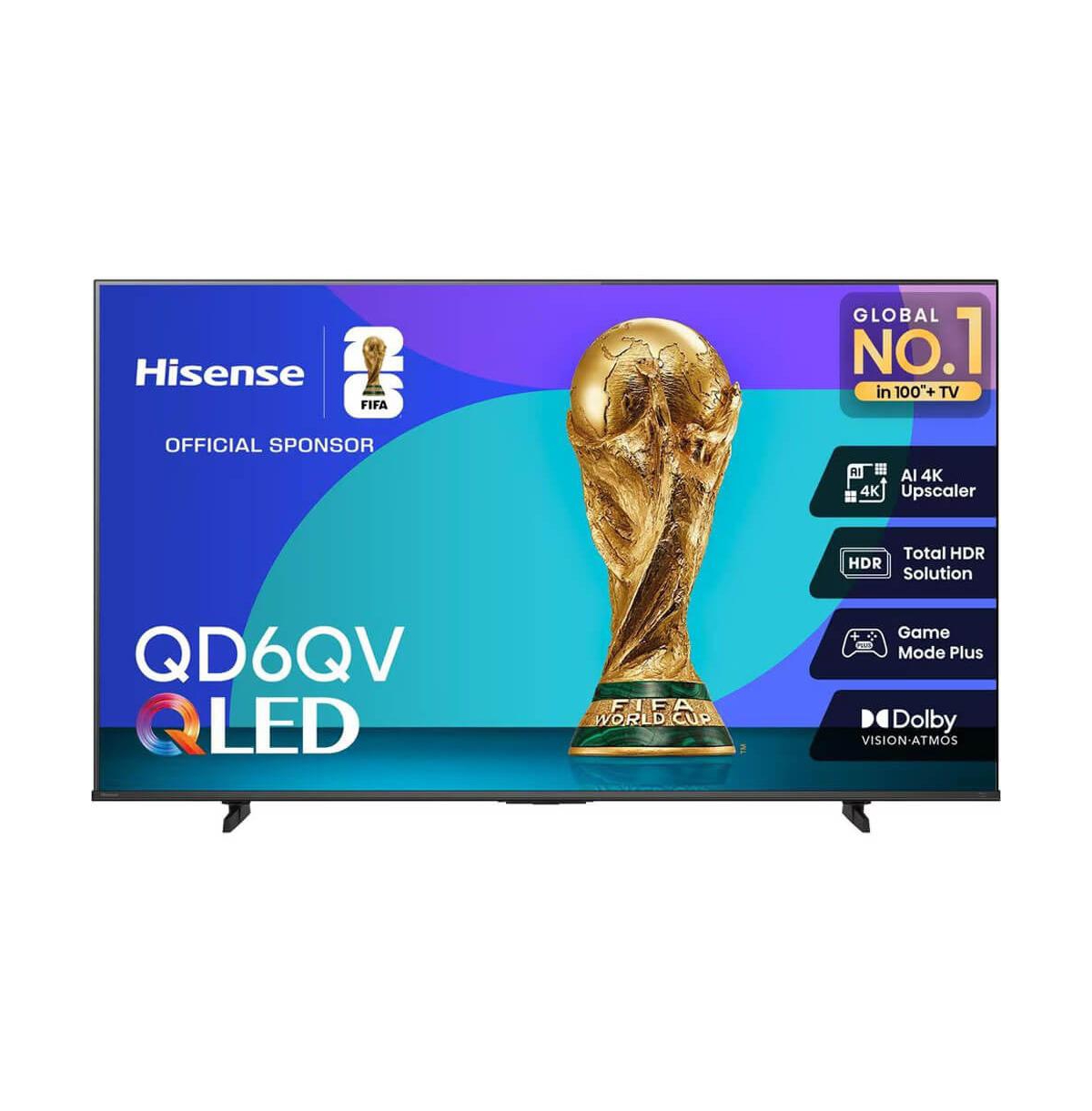 Hisense QD6QV 85" Qled 4K Uhd Smart Tv - Black