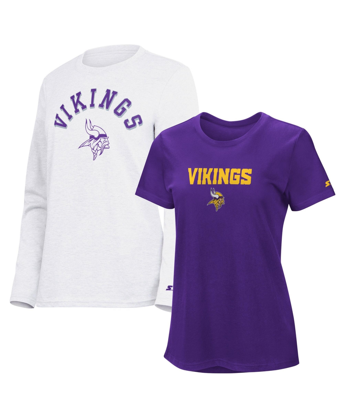 Starter Women's Baltimore Ravens Short-Sleeve and Long-Sleeve T-Shirt, 2-Piece Set
