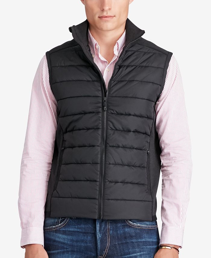 Polo Ralph Lauren Men's Paneled Full-Zip Vest & Reviews - Coats ...