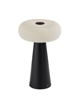11.25" Plastic Ozzie LED Cordles Table Lamp