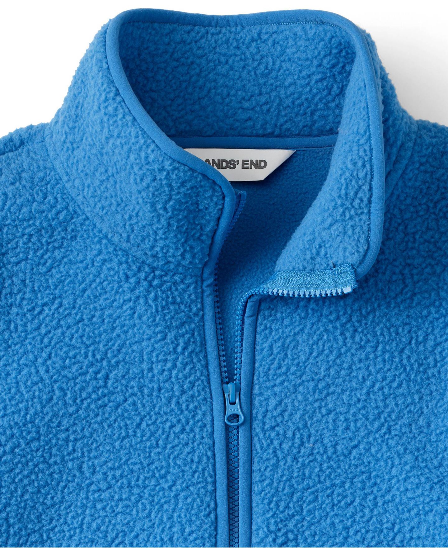 Женский свитер Lands' End Plus Size High Pile Half Zip Fleece Pullover, цвет: Кобальтовый синий — фото 3