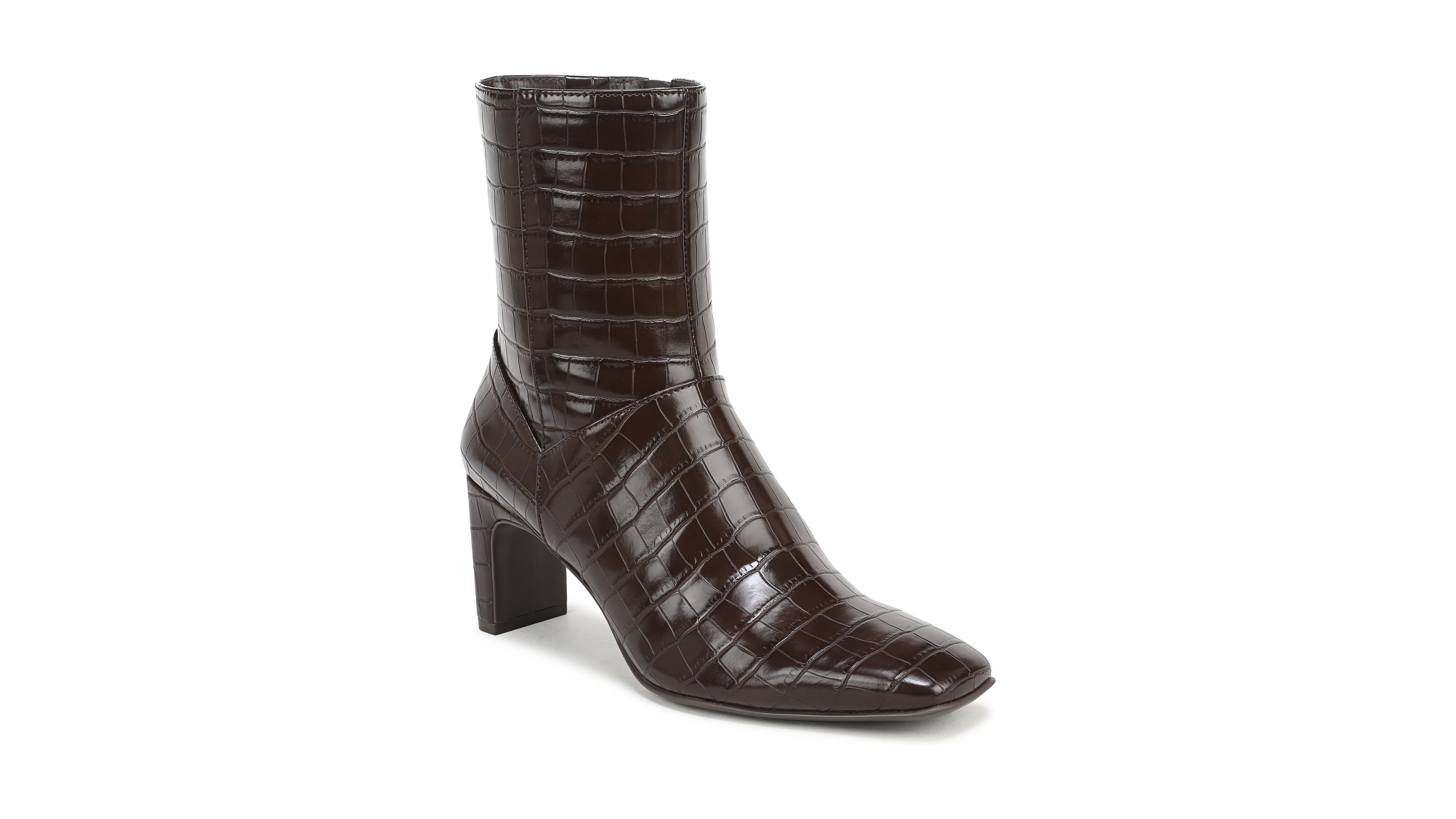 Naturalizer Women's Nona Square Toe Faux Leather Booties