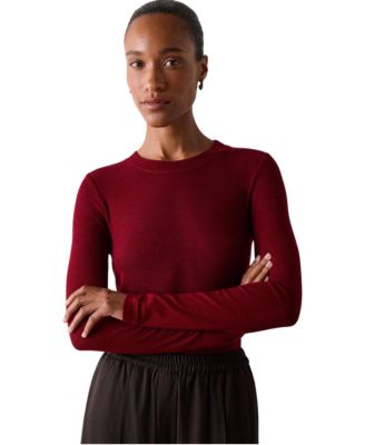 Women's Essential Long-Sleeve Ribbed T-Shirt
