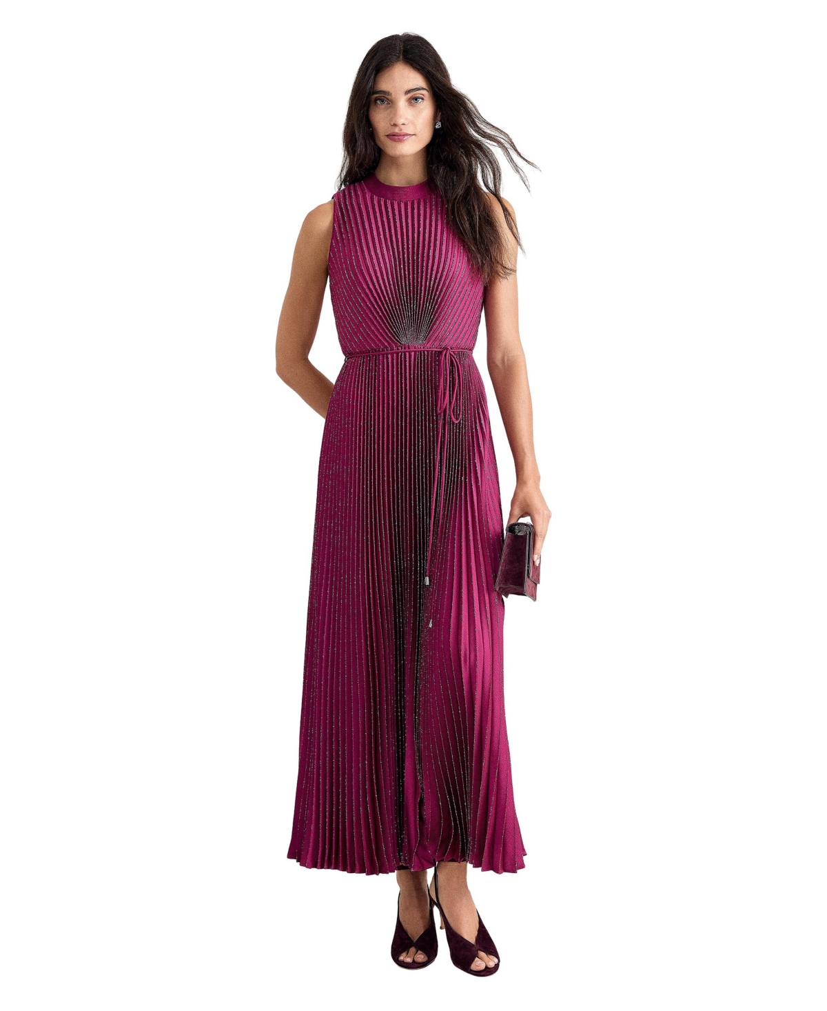Phase Eight Women's Simara Pleated A-Line Midi Dress