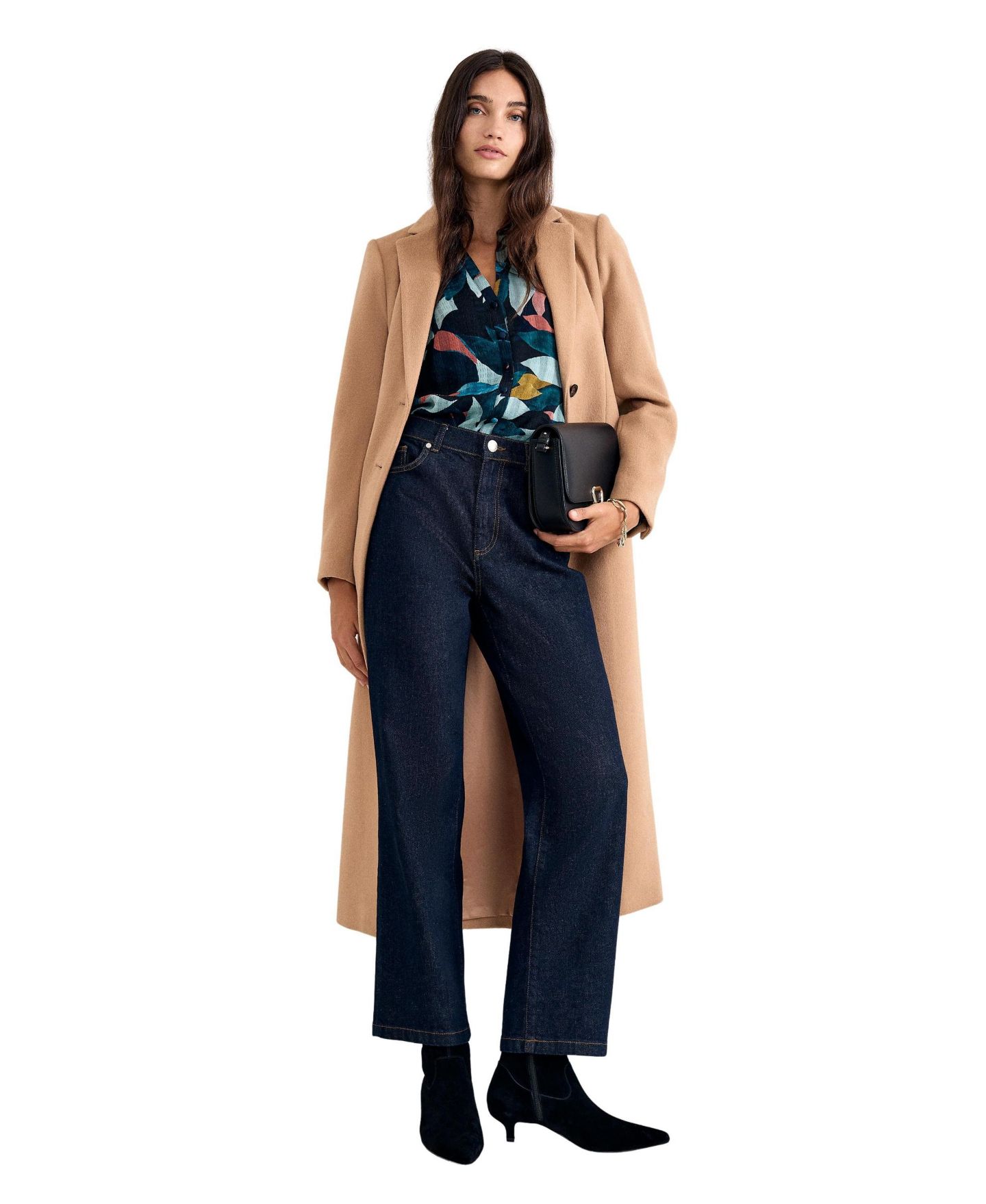 Женская блузка Phase Eight Lyla Abstract Petal Print Ladder-Lace, цвет: Разноцветный — фото 5