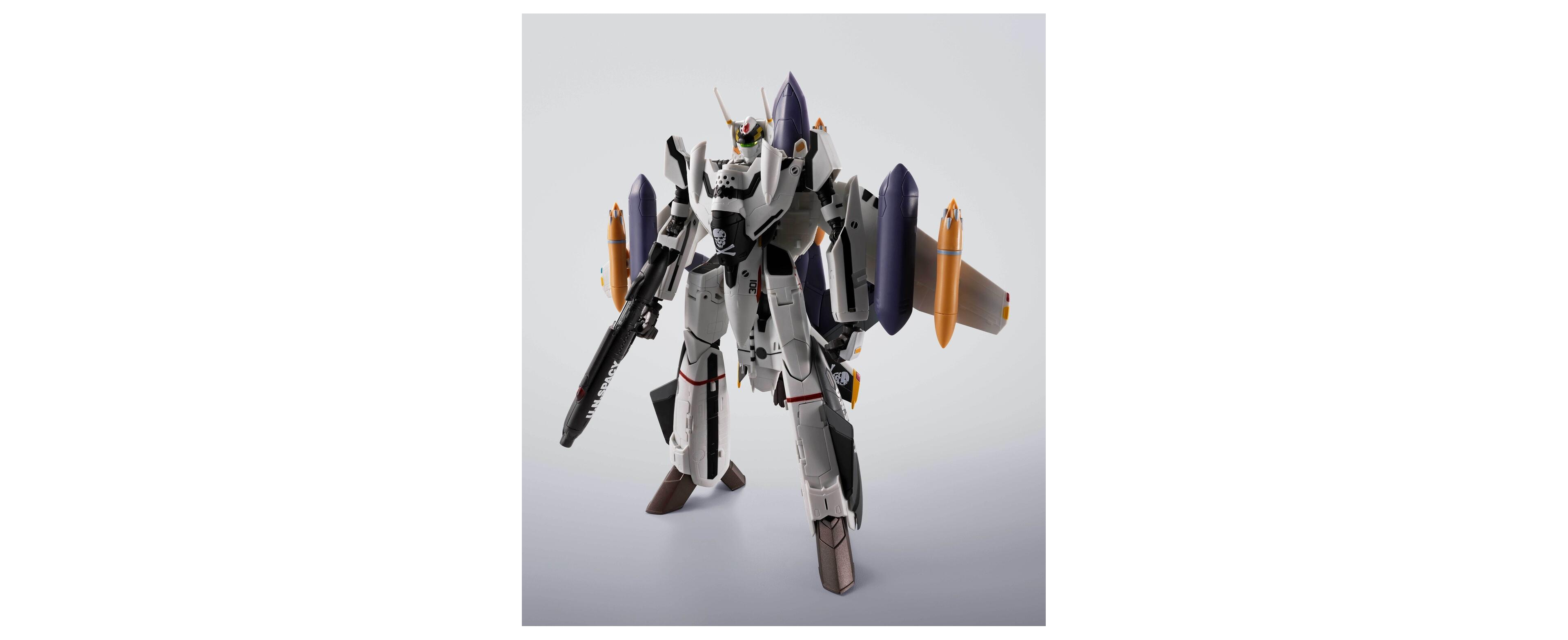 Bandai Macross Vf-0S Phoenix Qf-2200D-b Ghost Hi-Metal R 2.05" Collectible Figure, Ages 15+
