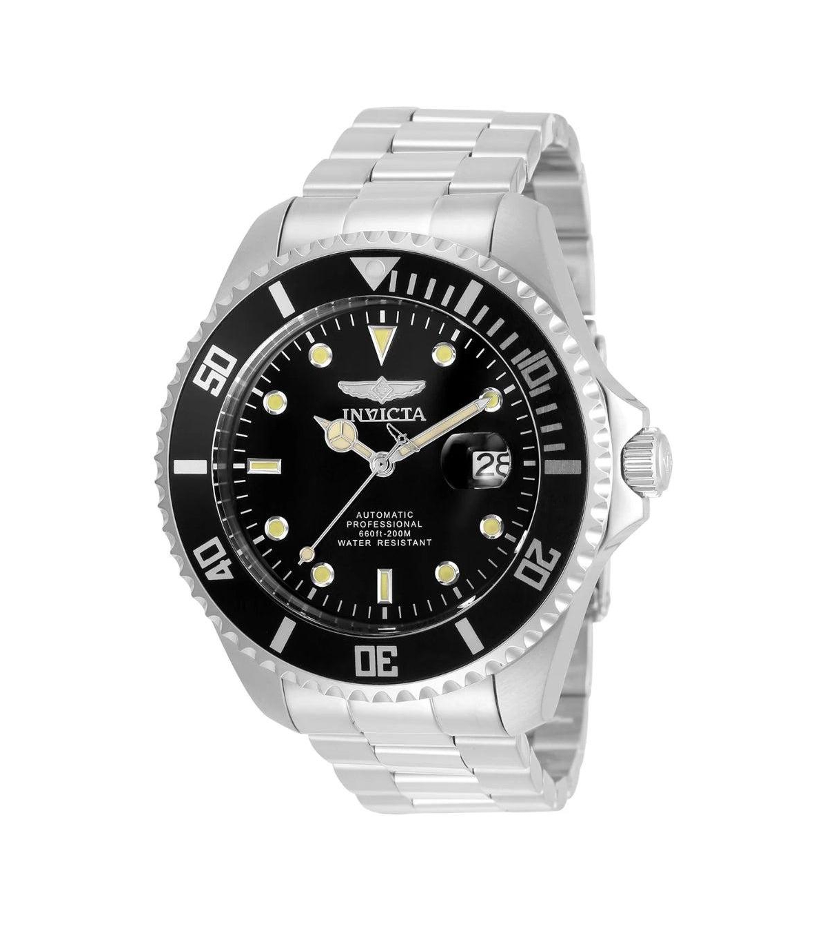 Invicta Men's Automatic Pro Diver 3 Hand Stainless Steel Watch, 47mm