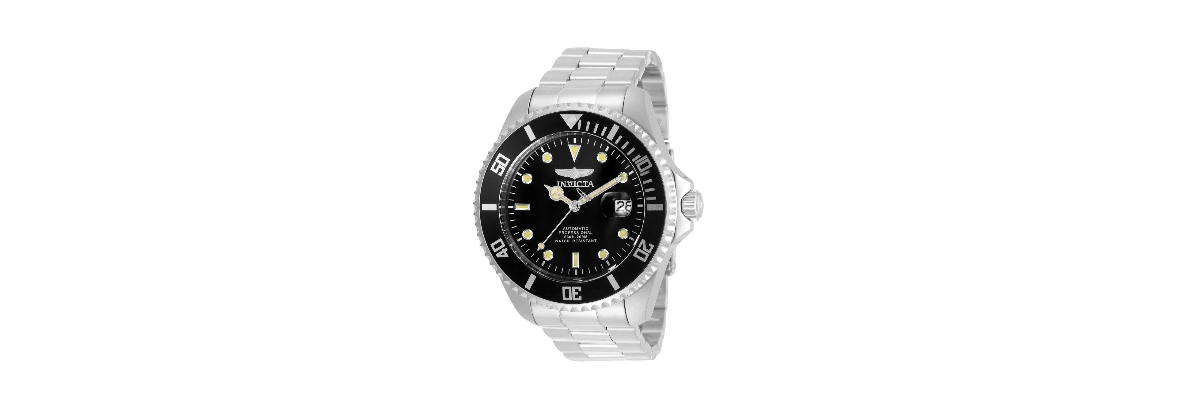 Invicta Men's Automatic Pro Diver 3 Hand Stainless Steel Watch, 47mm