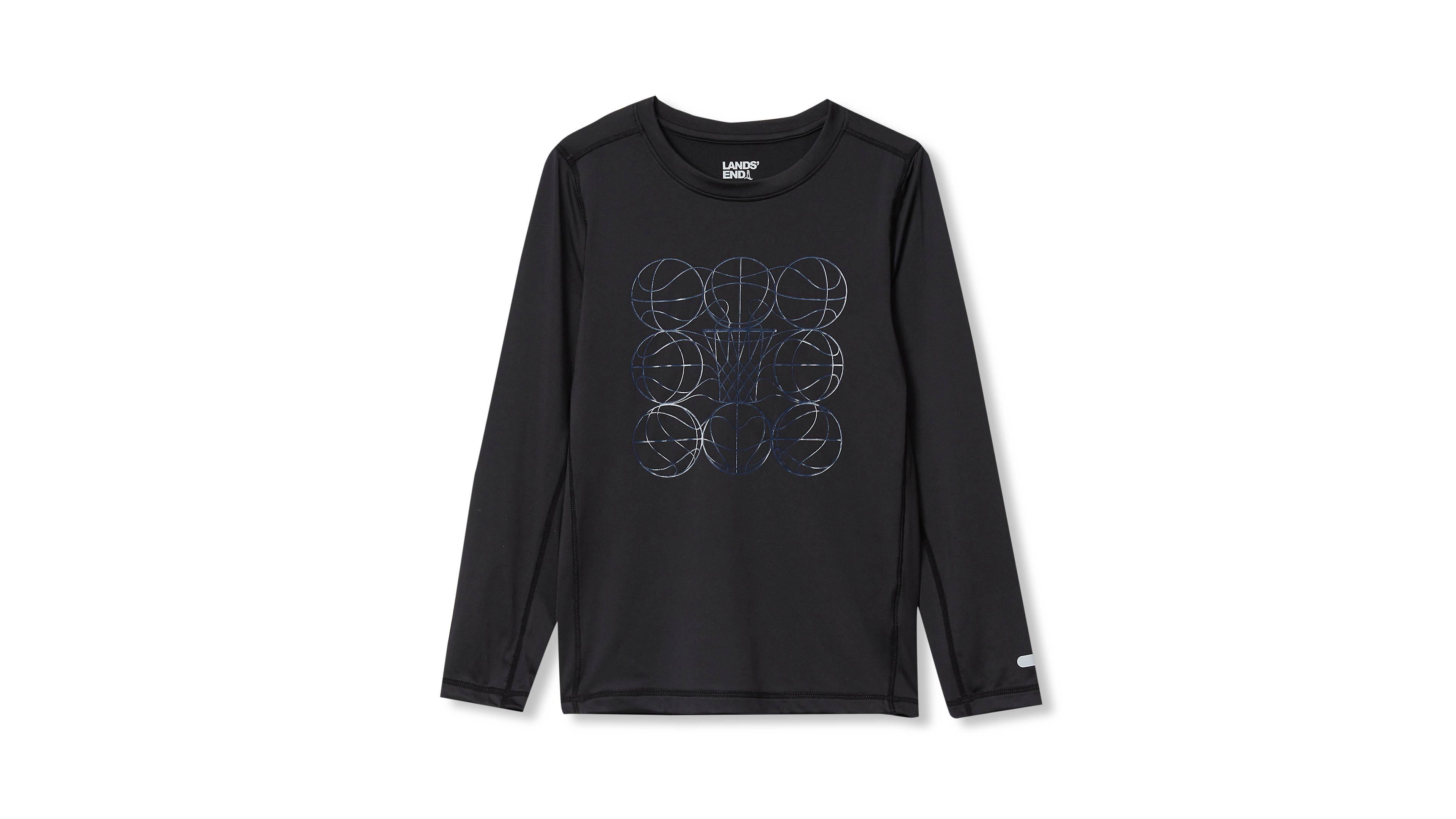 Lands' End Boys' 4-20 Active Long-Sleeve Graphic T-Shirt