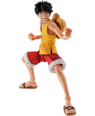 Tamashii Nations One Piece S.H.Figuarts Monkey D. Luffy Summit War of Marineford 1.75" Action Figure, 15+