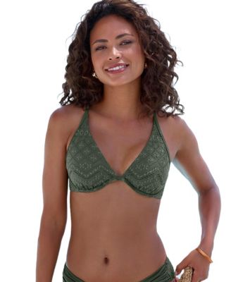 Women's Crochet Everyday Comfort Underwire Bikini Top