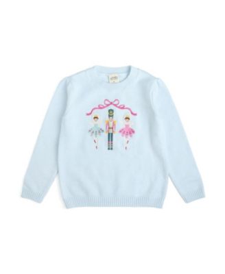 Baby Girls' Nutcracker Embroidered Christmas Sweater