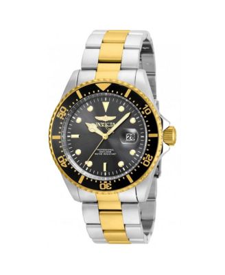 Men's Quartz Pro Diver 3-Hand Water-Resistant Two-Tone Stainless Steel Watch, 43mm