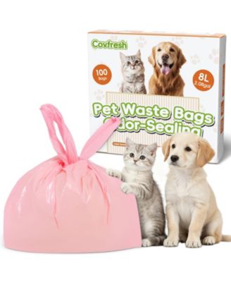Pet Waste Bags with Convenient Tie Handles