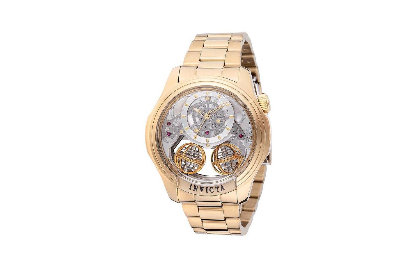 Мужские часы Invicta 48900 Specialty Quartz Gold-Tone Stainless Steel Water-Resistant Watch, 46mm, цвет: Золотой — фото 1