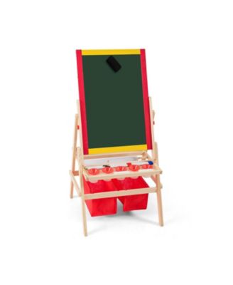 42 in Flip-Over Double-Sided Magnetic Kids' Art Easel with Paper Roll