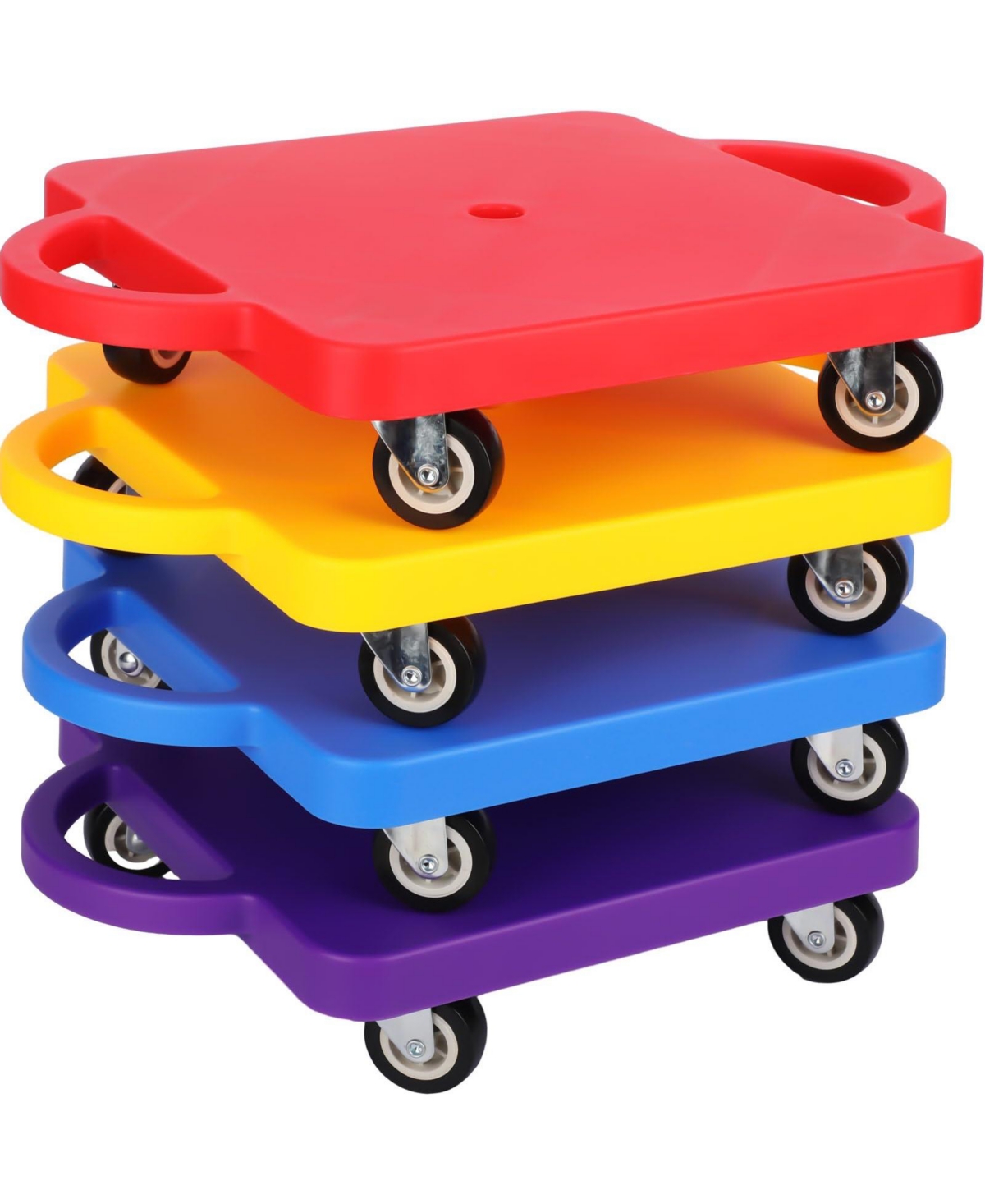 Aofar Sports Scooter with Handles Plastic Casters Play Equipment