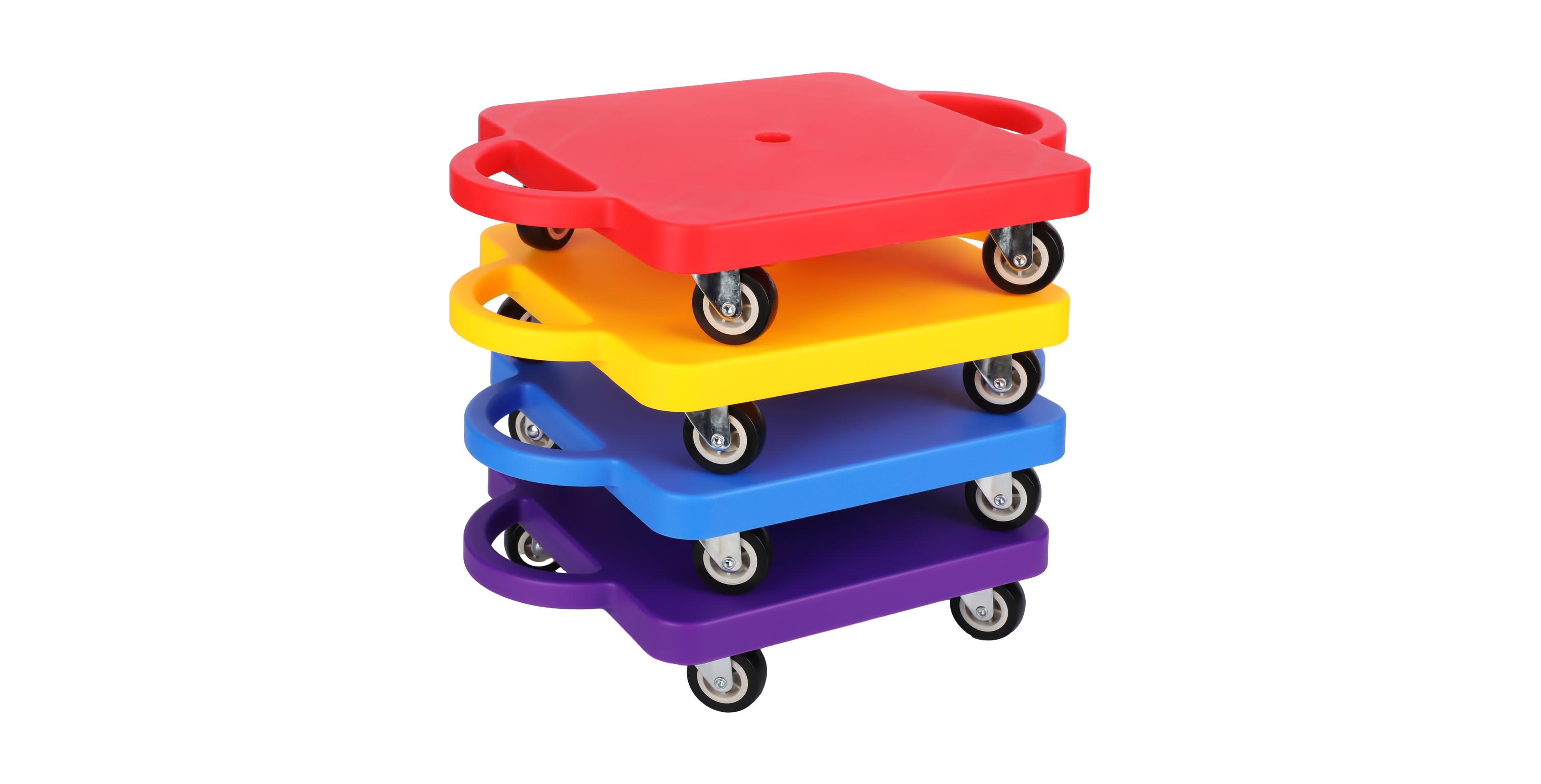 Aofar Sports Scooter with Handles Plastic Casters Play Equipment