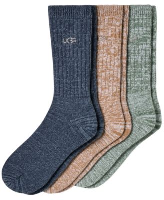 Men's Trey Ribbed Crew Socks, 3-Pack