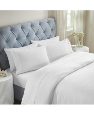 Moonlawn Cotton Gold Embroidered Deep Pocket Bed Sheet Set, Full