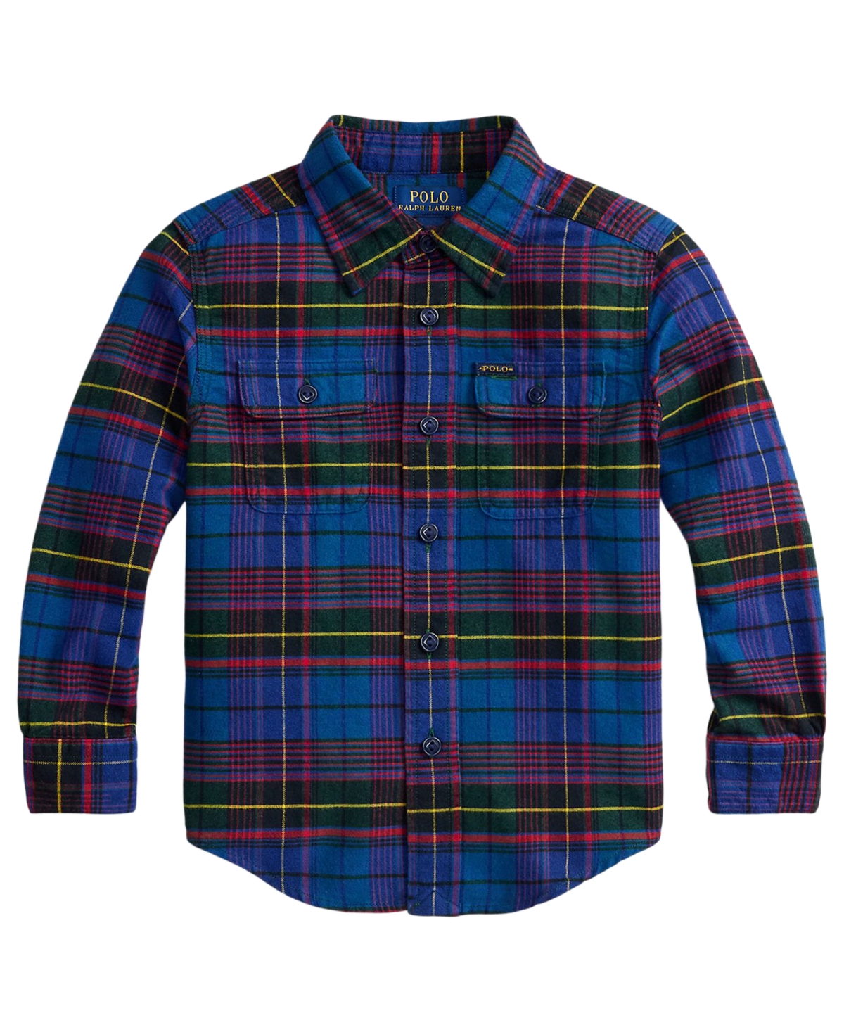 Polo Ralph Lauren Boys' 2T-7 Plaid Long-Sleeve Oxford Workshirt