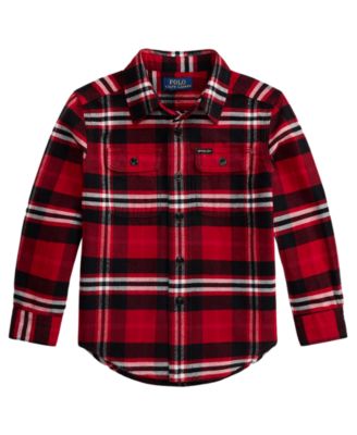 Boys' 2T-7 Plaid Long-Sleeve Oxford Workshirt