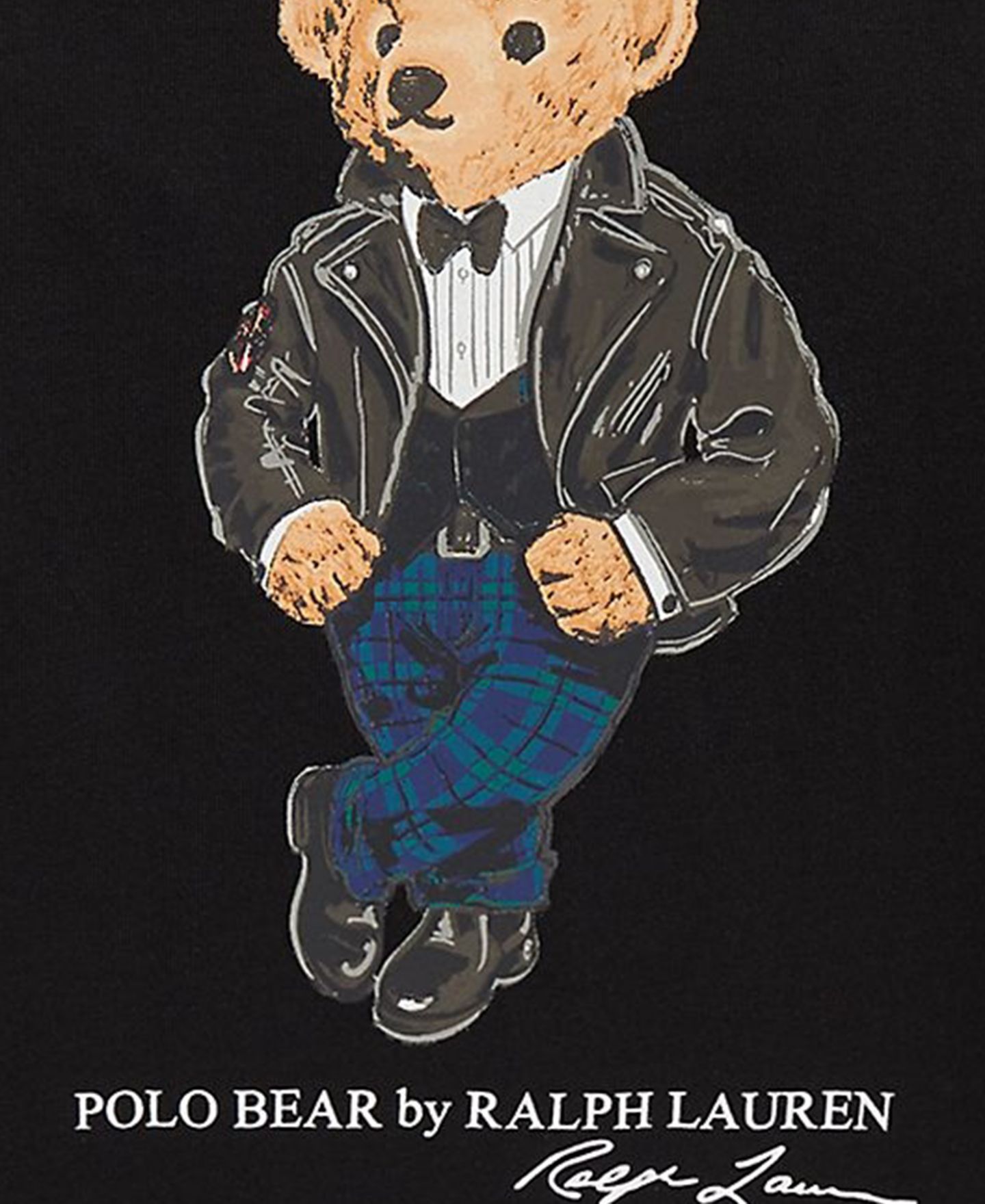 Футболка Polo Ralph Lauren Polo Bear Long-Sleeve T-Shirt для мальчиков, цвет: Чёрный — фото 3