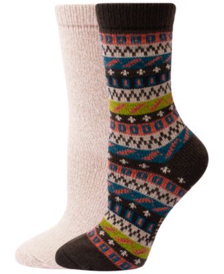 Women's Geo-Stripe Knit Boot Socks, 2-Pack