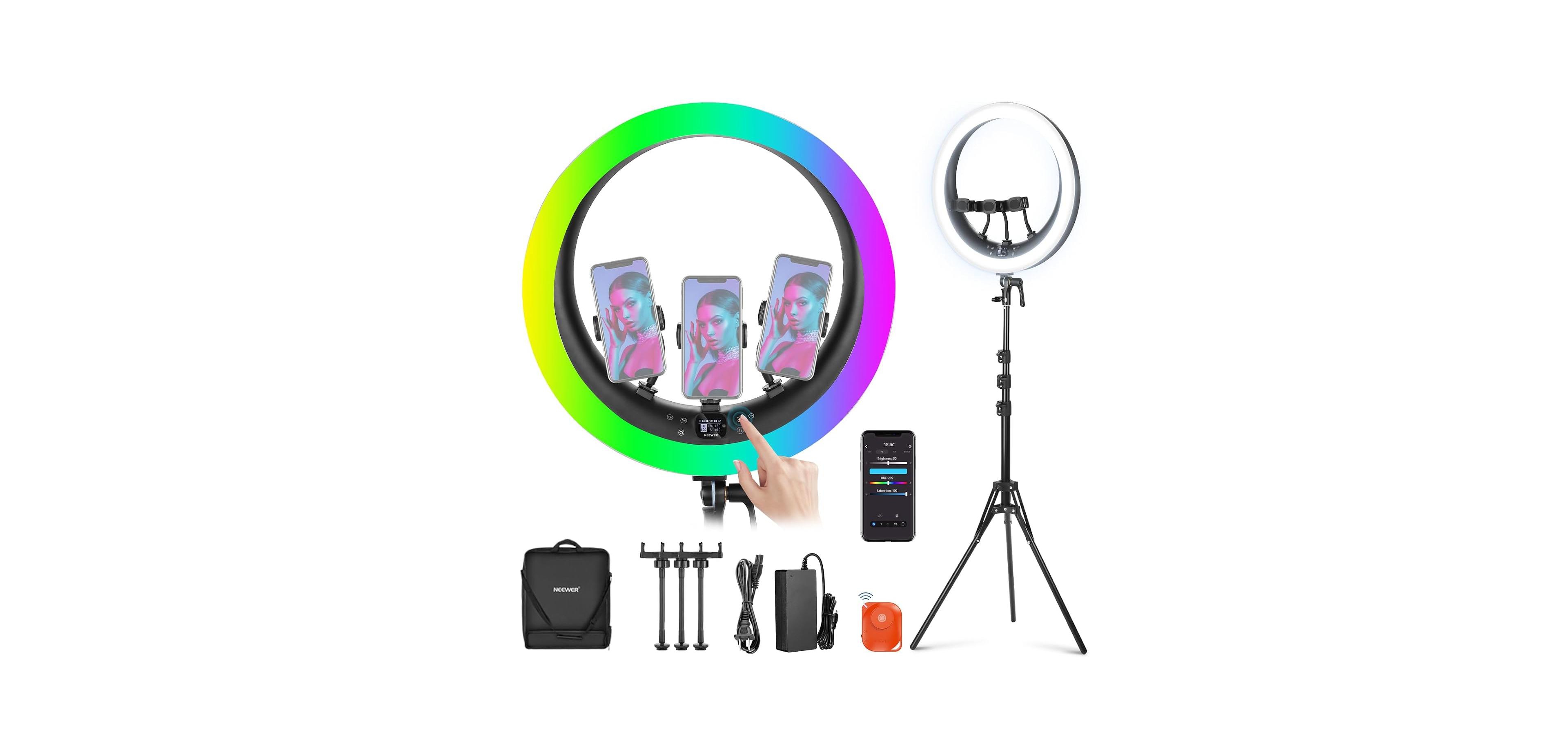 Lamicall RP18C 19-Inch Rgb Led Ring Light