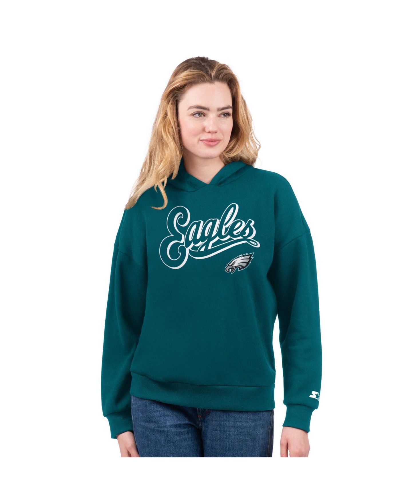 Женские худи Starter Black/Midnight Green Philadelphia Eagles & T-Shirt Combo Pack — фото 4