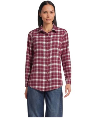 Women's Tall Flannel Boyfriend Long Sleeve Shirt