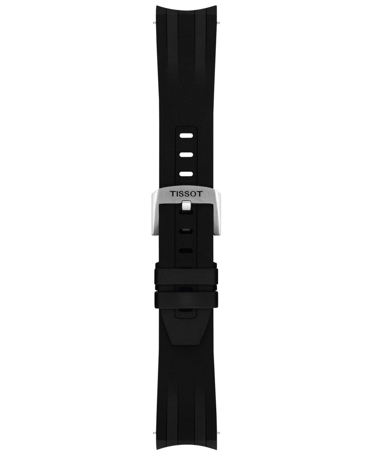 Мужские хронограф-часы Tissot Supersport Quartz с чёрным каучуковым ремешком, 42 мм — фото 4