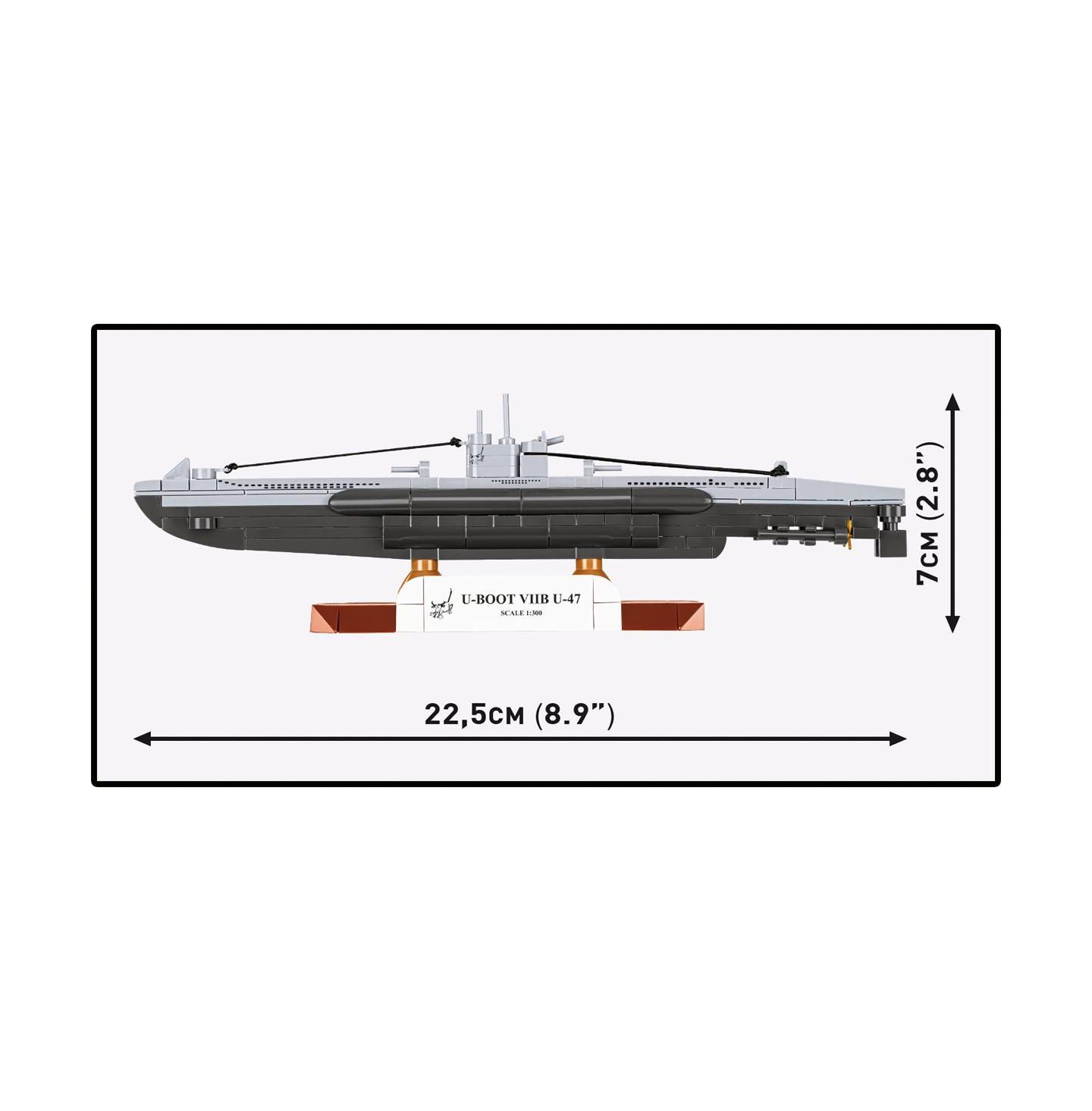 Детский конструктор COBI Historical Collection Wwii U-BOAT Viib U-47 165-Piece Building Set, Ages 7+ — фото 4
