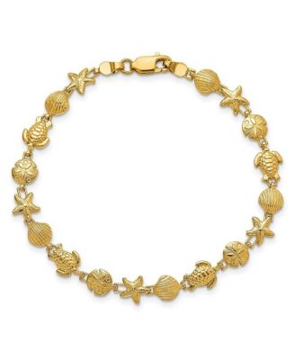 Sea Life Charm Solid Bracelet