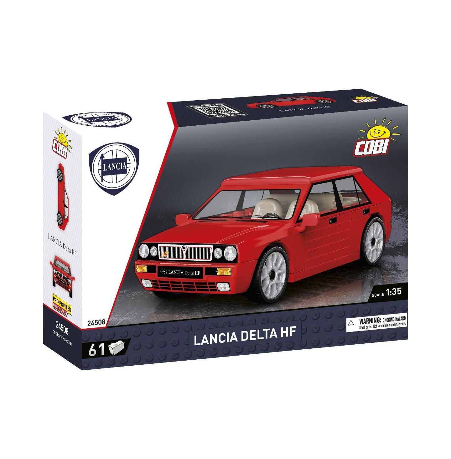 Детский конструктор COBI 1987 Lancia Delta HF 61-Piece Building Set, Ages 6+, цвет: Open Miscellaneous — фото 1