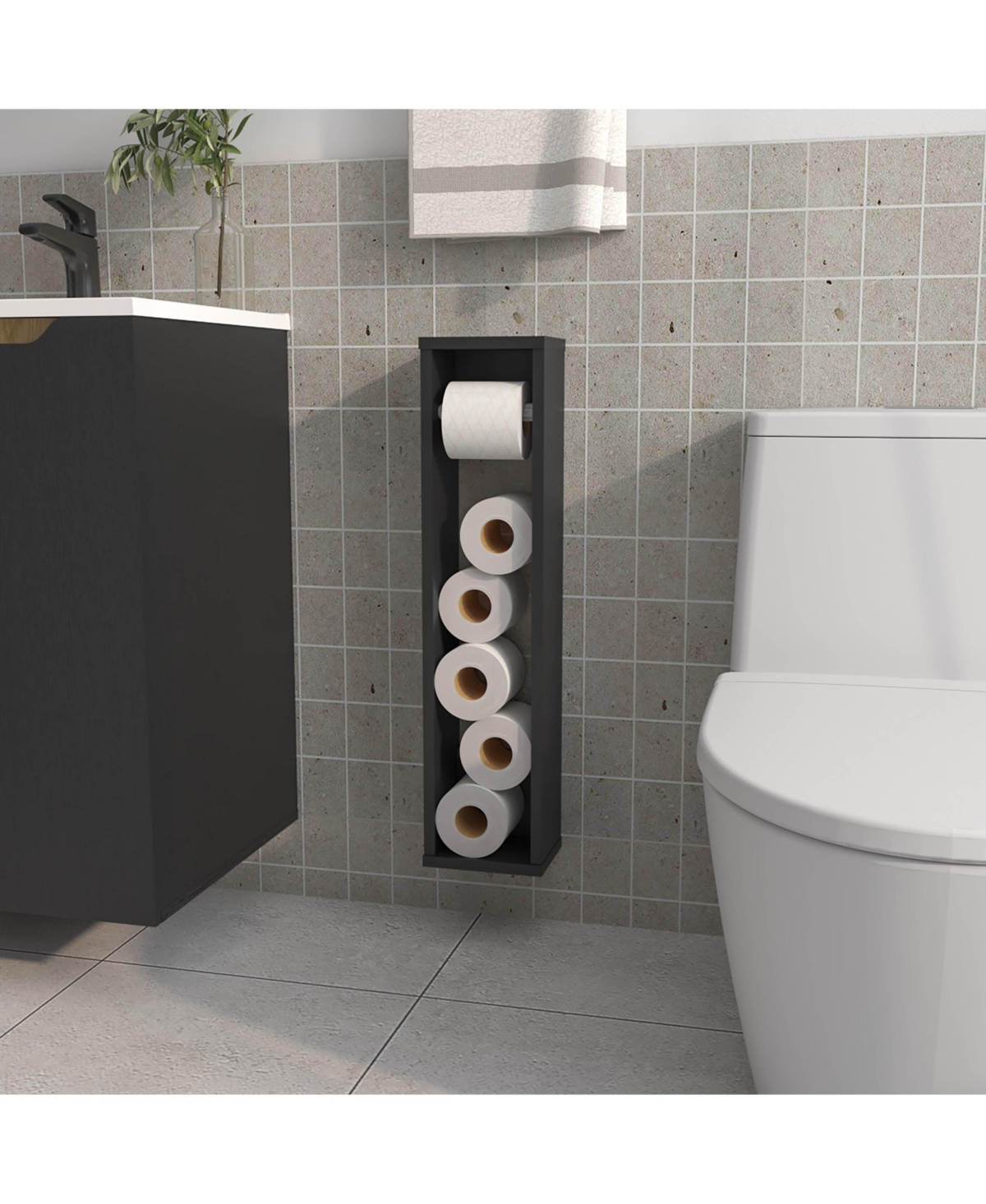 Fm Furniture Supai toilet paper holder in melamine