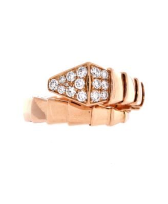 Serpenti Viper One-Coil Ring 18K Rose Gold