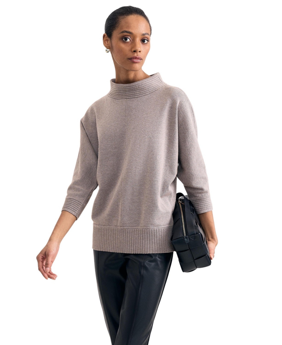 Phase Eight Women's Salima Funnel-Neck 3/4-Sleeve Sweater