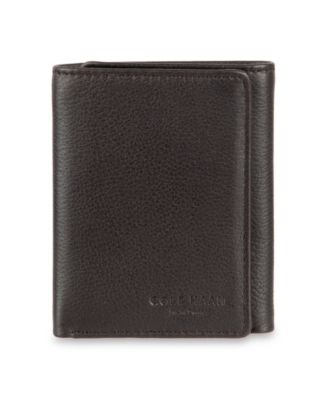Men's RFID Pebble-Grain Leather Trifold Wallet
