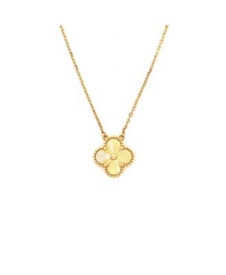 Pre-Owned Van Cleef and Arpels Vintage Alhambra Pendant Necklace