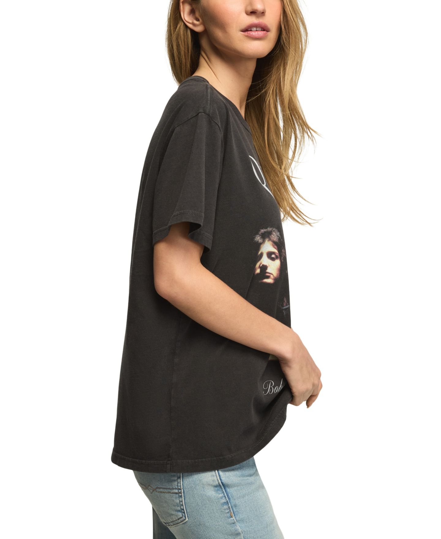 Женская футболка Lucky Brand Queen Photo Classic Retro-Graphic, цвет: Угольно-чёрный — фото 2
