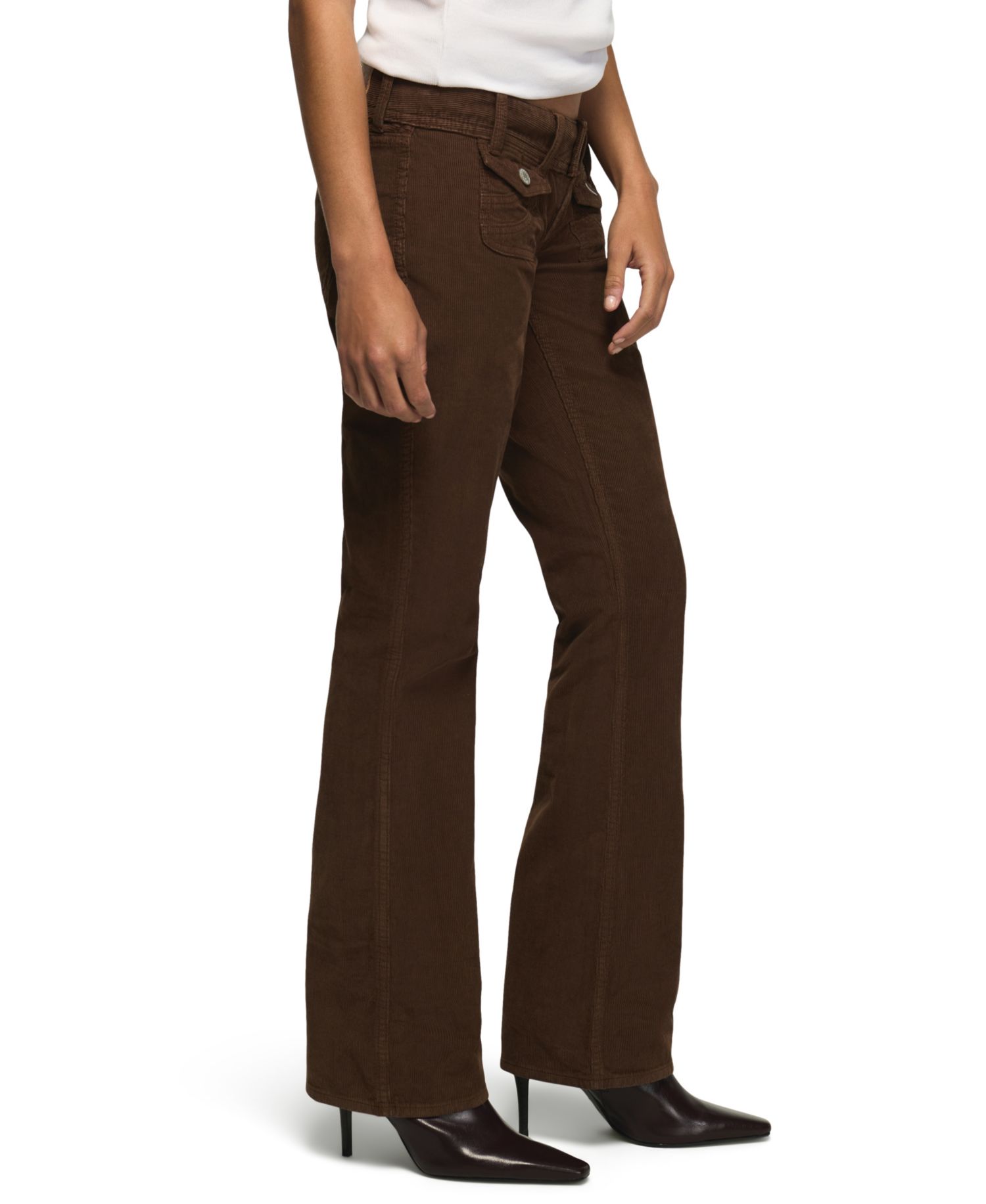 Women's Ultra-Low-Rise Corduroy Lil Maggie Flare Jeans