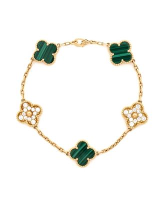 Pre-Owned Van Cleef and Arpels Vintage Alhambra 5 Motifs Bracelet