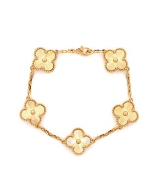Pre-Owned Van Cleef and Arpels Vintage Alhambra 5 Motifs Bracelet