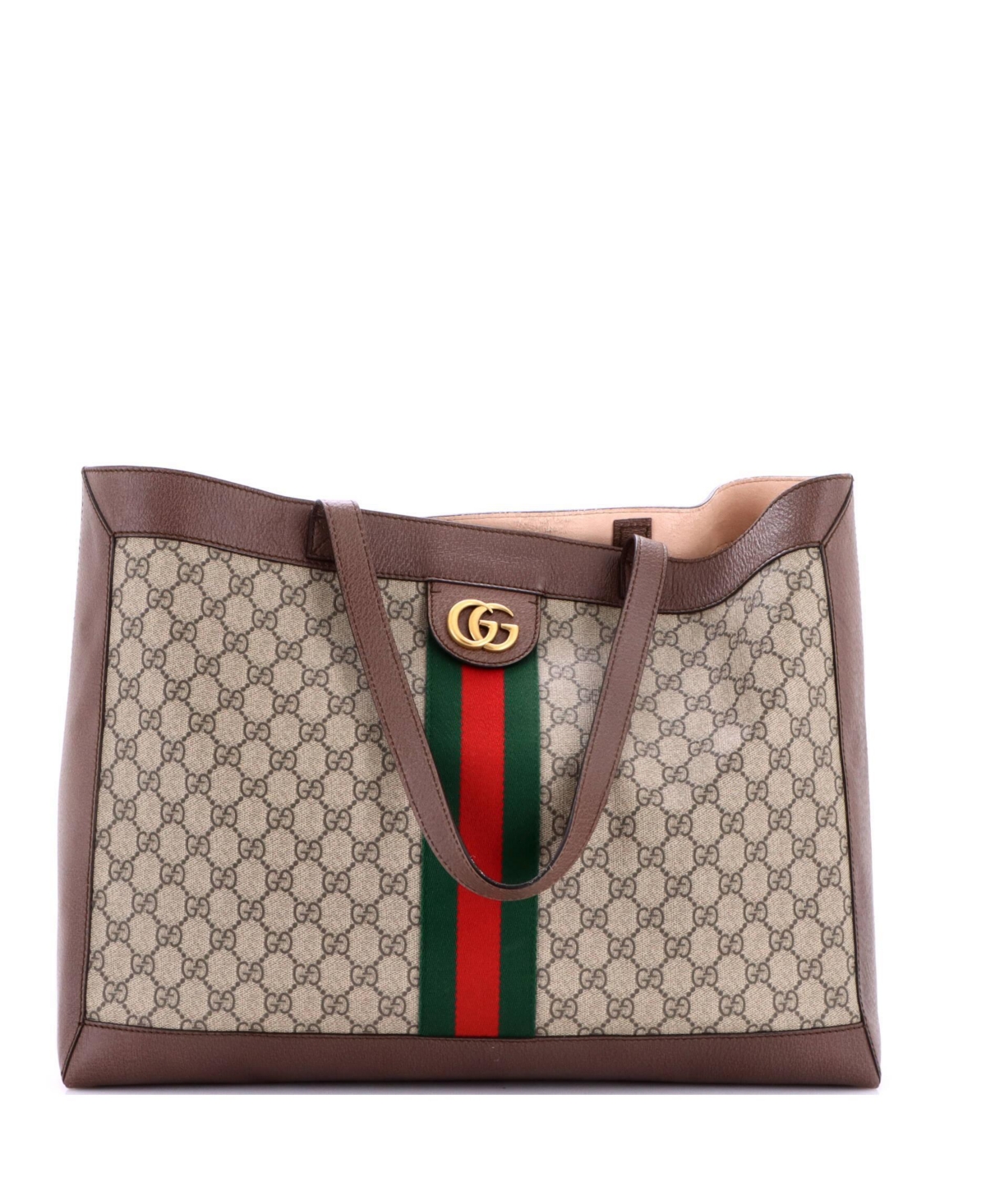 Pre-Owned Gucci Disney Three Little Pigs Ophidia East West Coated Canvas Tote
