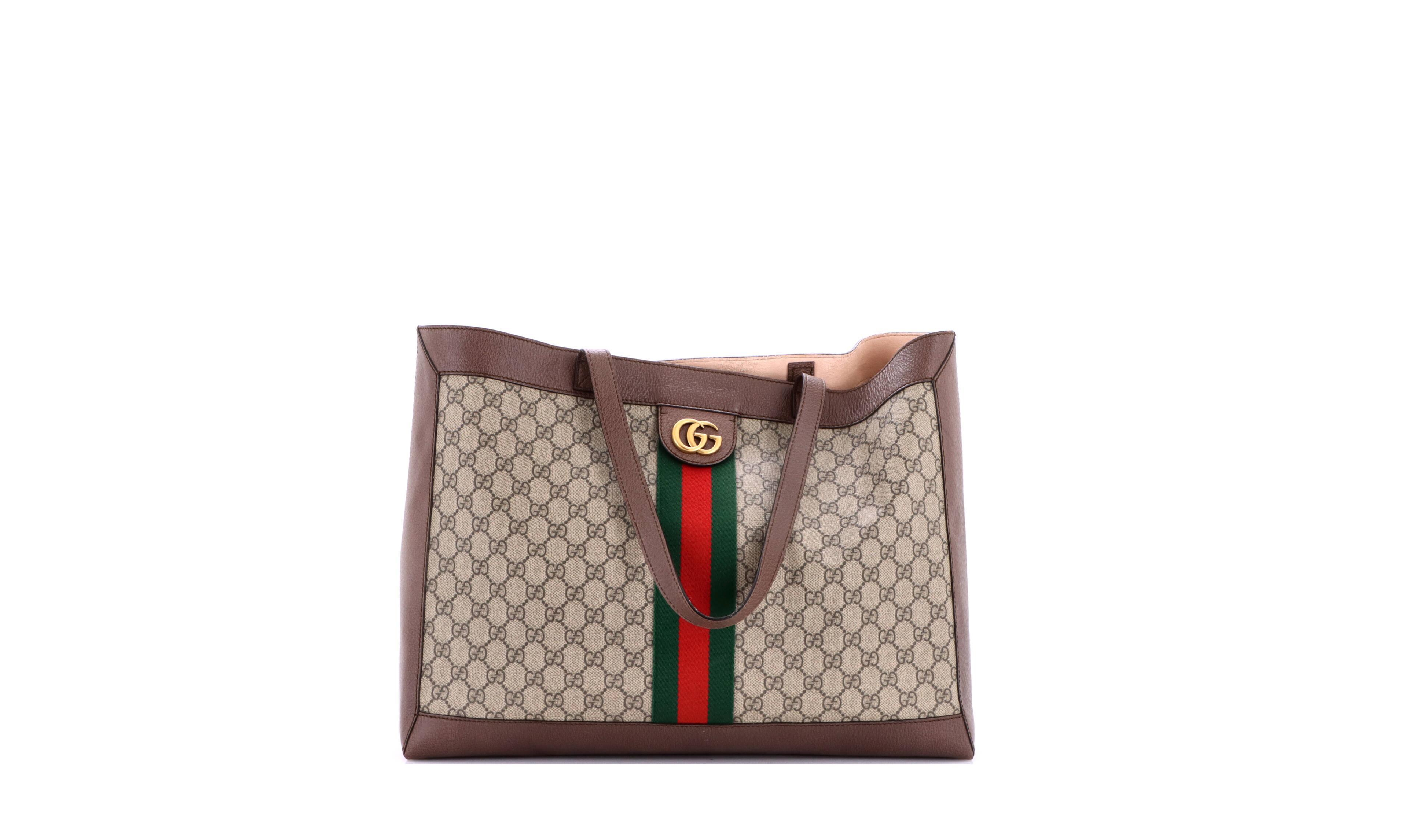 Pre-Owned Gucci Disney Three Little Pigs Ophidia East West Coated Canvas Tote